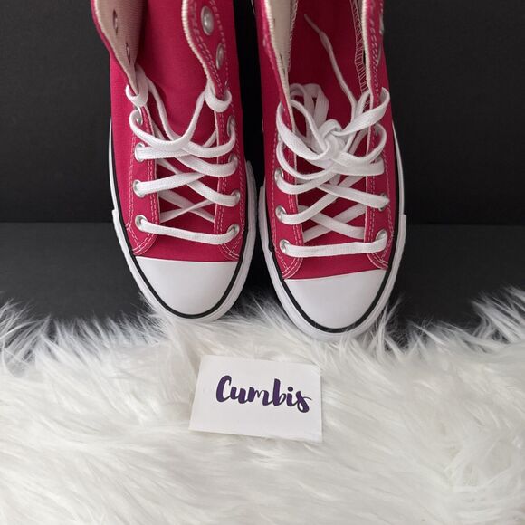 Converse CTAS Lift Hi Platform Women's Size 7 Pink/White Casual Shoes A08288F - Picture 7 of 10